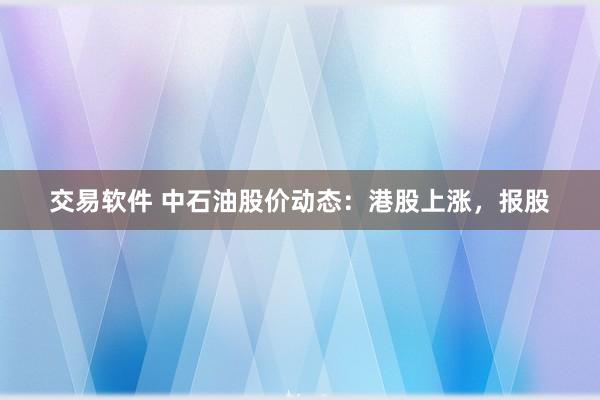 交易软件 中石油股价动态：港股上涨，报股